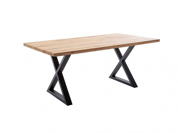 Jídelní stůl DEBA 1, podnož černá matná kříž