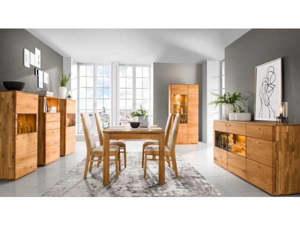 Dubová komoda z masivu DALLAS dub olejovaný (typ 50)