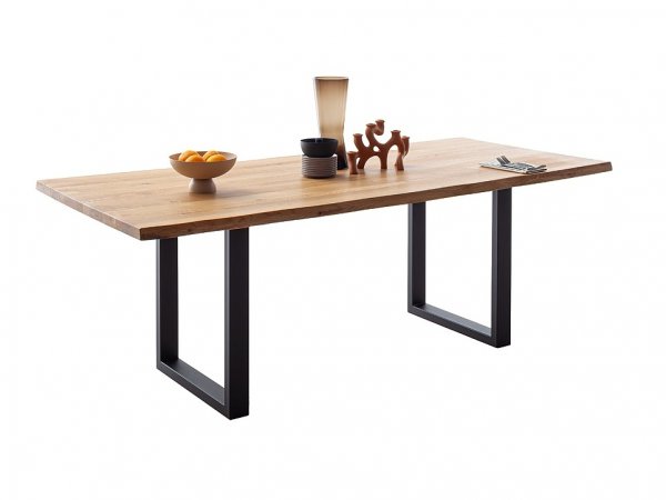 Jídelní stůl DEBA, podnož černá matná do tvaru U