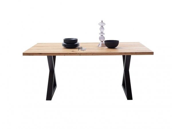 Jídelní stůl DEBA 1, podnož černá matná kříž