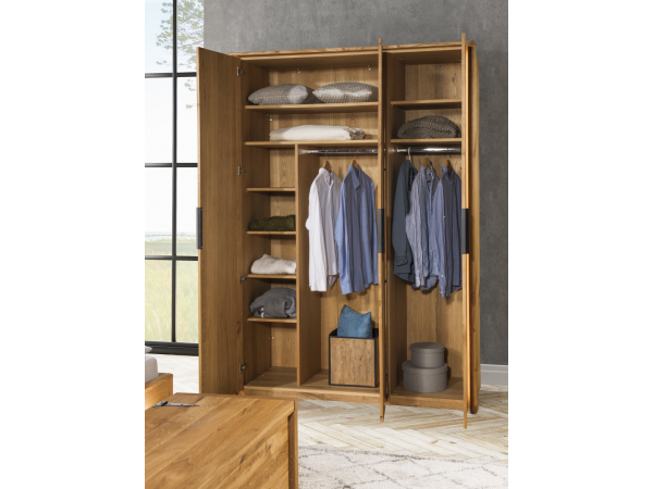 Dubový nábytek z masivu do ložnice DENVER 2 dub přírodní olejovaný