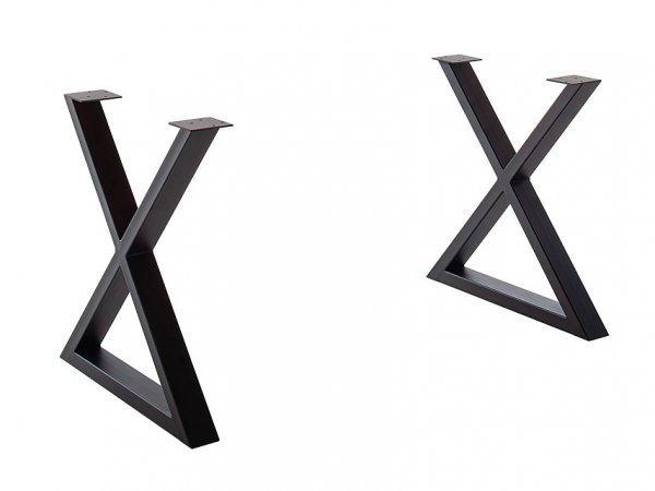 Jídelní stůl DEBA, podnož černá matná kříž