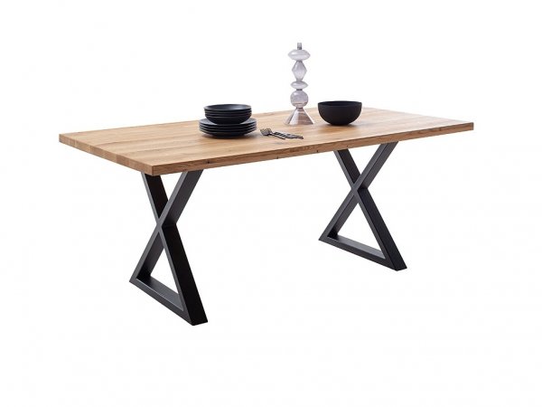 Jídelní stůl DEBA 1, podnož černá matná kříž