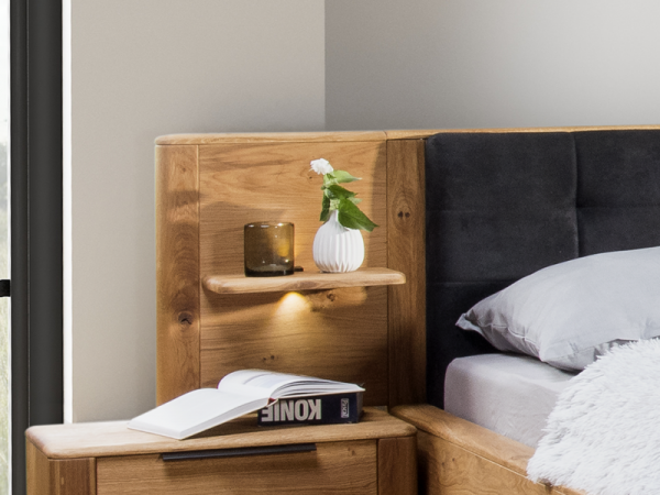 Dubový nábytek z masivu do ložnice DENVER dub přírodní olejovaný