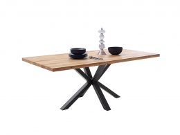 Jídelní stůl DEBA 1, podnož černá matná pavouk