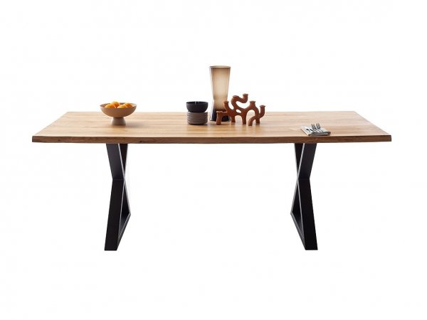 Jídelní stůl DEBA, podnož černá matná křížová