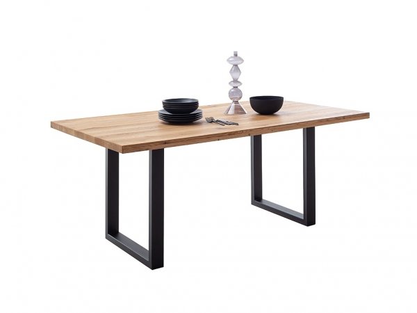 Jídelní stůl DEBA 1, podnož černá matná do tvaru U