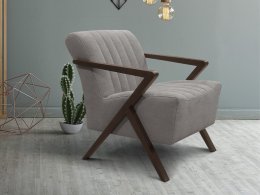 Designové křeslo s dřevěnými područkami DYLAN