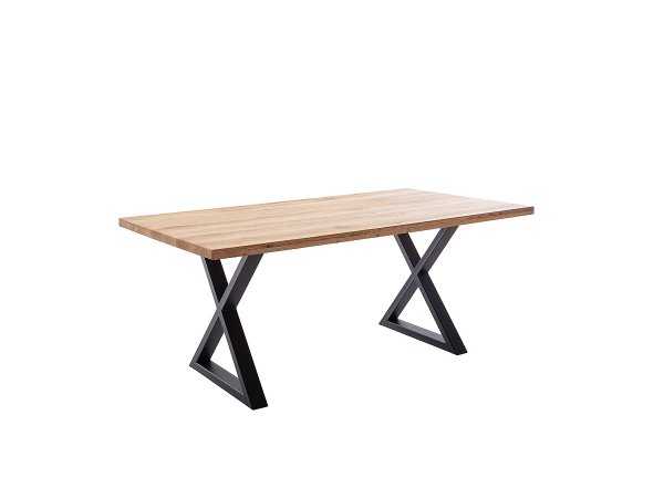 Jídelní stůl DEBA 1, podnož černá matná křížová