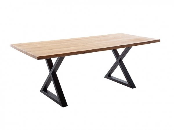 Jídelní stůl DEBA, podnož černá matná křížová