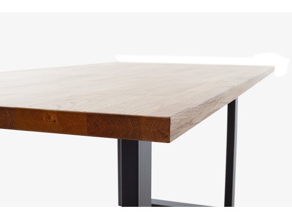 Jídelní stůl DEBA 1, podnož černá matná do tvaru U