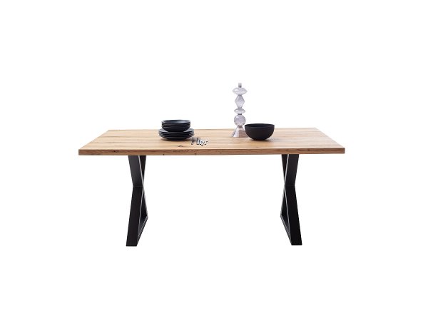 Jídelní stůl DEBA 1, podnož černá matná křížová