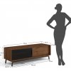 Dubová TV skříňka LOFT (typ PLMOL07ST), tabák