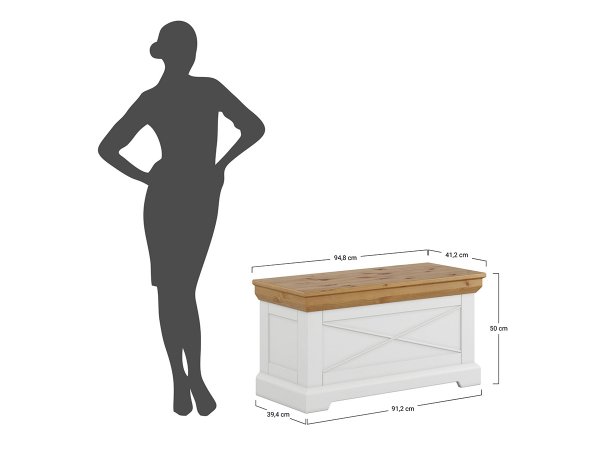 Nábytek do předsíně RONE bílá/borovice