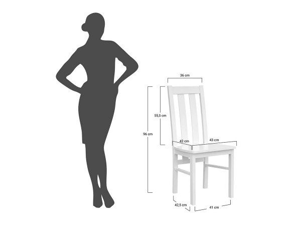 Jídelní židle KT10 borovice bílá