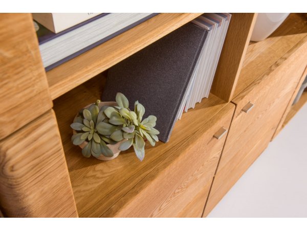 Dubový nábytek z masivu do obývacího pokoje a pracovny DALLAS dub olejovaný