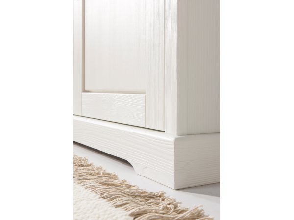 Knihovna do obývacího pokoje ve venkovském stylu AGLIANA typ 13 borovice bílá/Narbonne