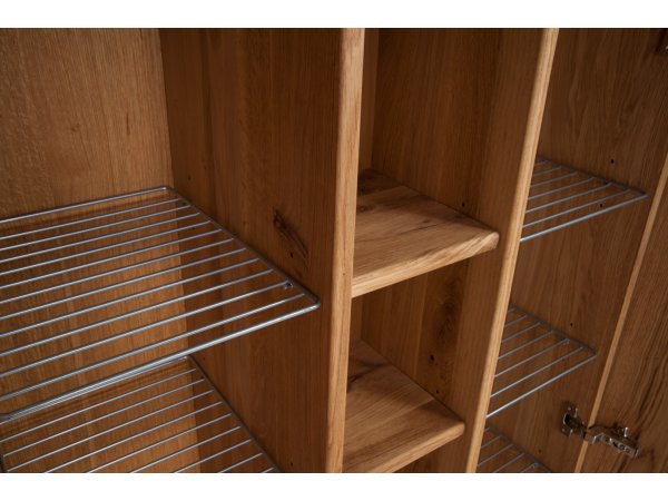 Dubový nábytek z masivu do předsíně WOODLINE 3 dub přírodní