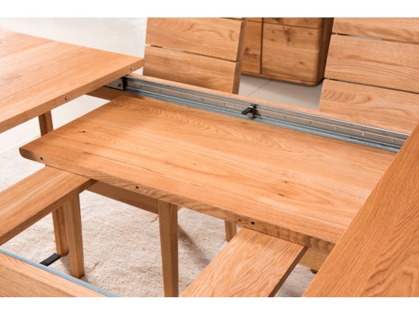 Dubový rozkládací stůl z masivu DALLAS 160-240 cm dub olejovaný (typ 41)