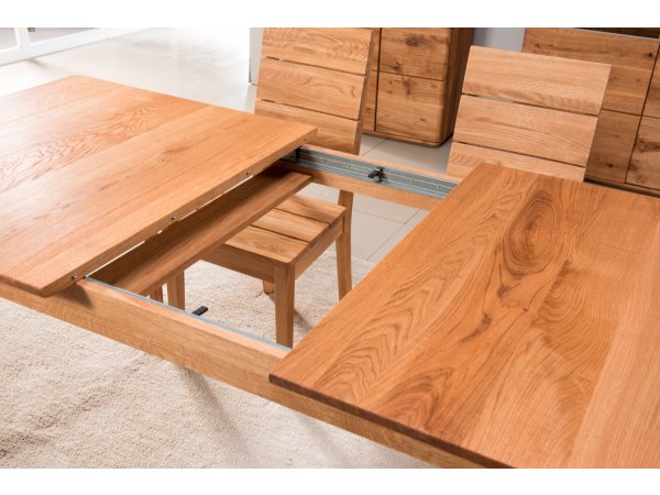 Dubový rozkládací stůl z masivu DALLAS 160-240 cm dub olejovaný (typ 41)