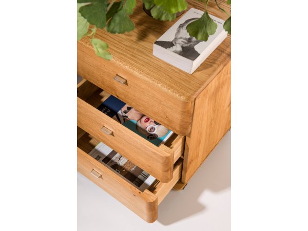 Dubový kontejner z masivu DALLAS dub olejovaný (typ 85)