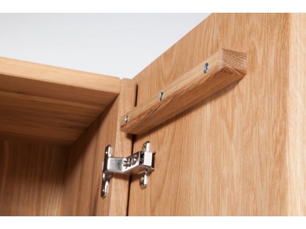 Dubový nábytek z masivu do předsíně WOODLINE 3 dub přírodní