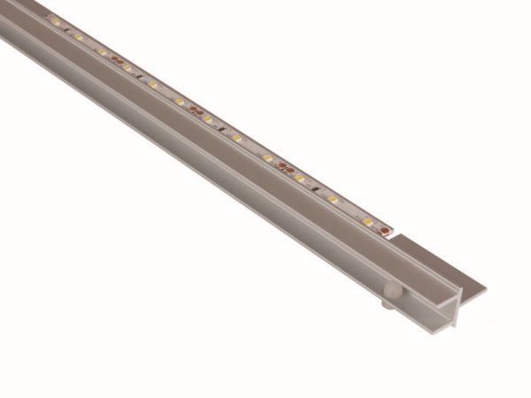 LED osvětlení skleněných polic lišta