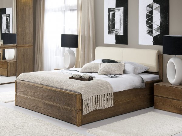 Dubová ložnice z masivu ATLANTA dub pálený