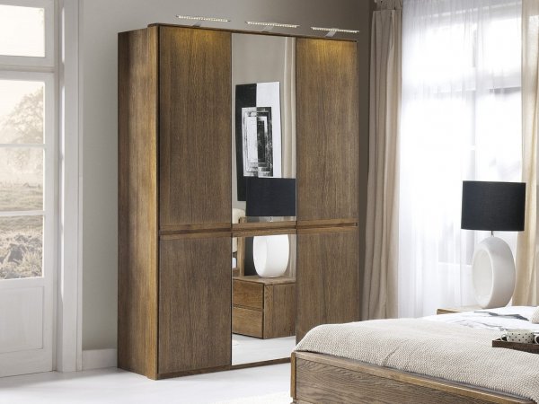 Dubová ložnice z masivu ATLANTA dub pálený