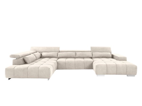 Rohová sedací souprava do tvaru U s nastavitelnými opěrkami ORION