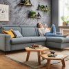 Rozkládací rohová sedací souprava pro každodenní spaní WESTSIDE PREMIUM, plocha spaní 148x200