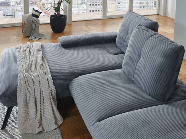 Manšestrová rohová sedací souprava DOVER 6