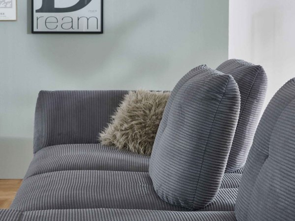 Manšestrová rohová sedací souprava DOVER 6