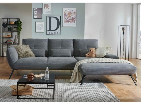 Manšestrová rohová sedací souprava DOVER 6