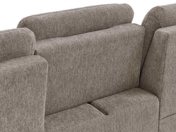 Rohová sedací souprava s nastavitelnou hloubkou sedáku HEDEN 1