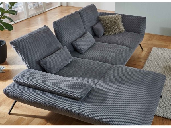 Manšestrová rohová sedací souprava DOVER 6