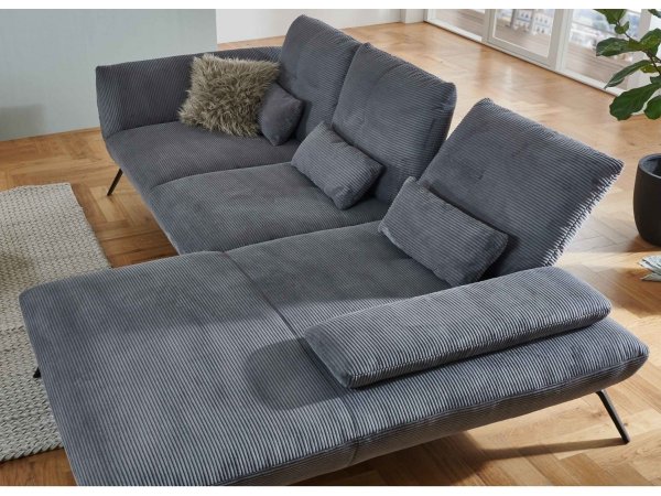 Manšestrová rohová sedací souprava DOVER 6