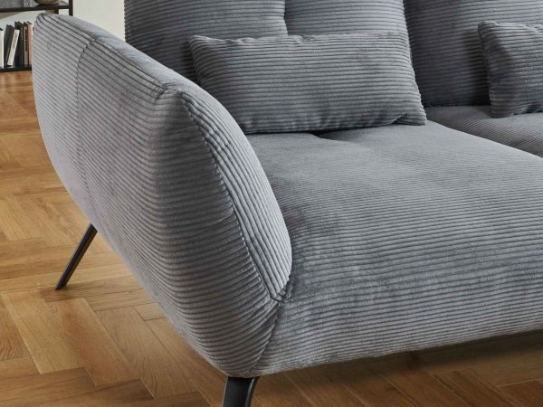 Manšestrová rohová sedací souprava DOVER 6