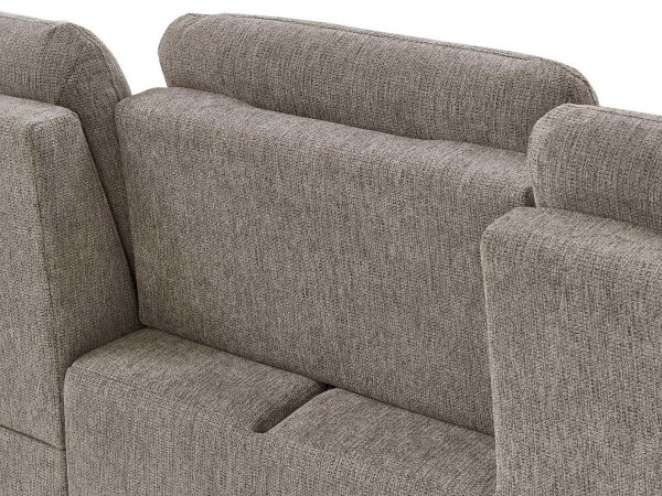 Rohová sedací souprava s nastavitelnou hloubkou sedáku HEDEN 1