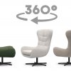 Designové otočné křeslo ELVIS
