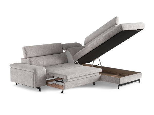 Rohová rozkládací sedací souprava EMMA