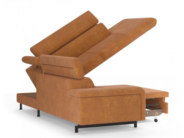 Rohová rozkládací sedací souprava EMMA