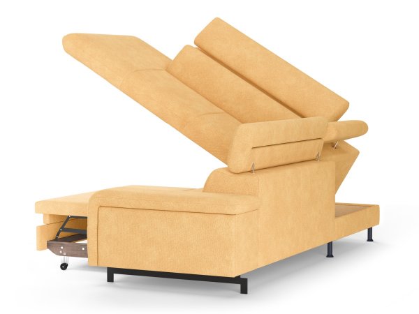 Rohová rozkládací sedací souprava EMMA