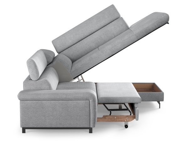 Rohová rozkládací sedací souprava EMMA