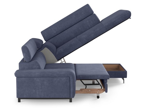 Rohová rozkládací sedací souprava EMMA