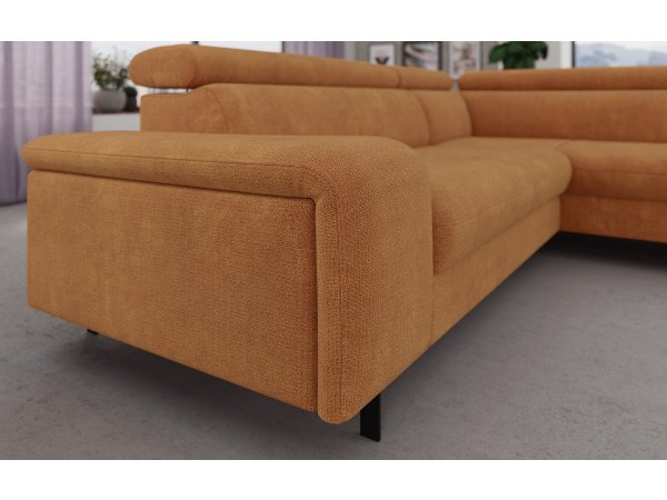 Rohová rozkládací sedací souprava EMMA