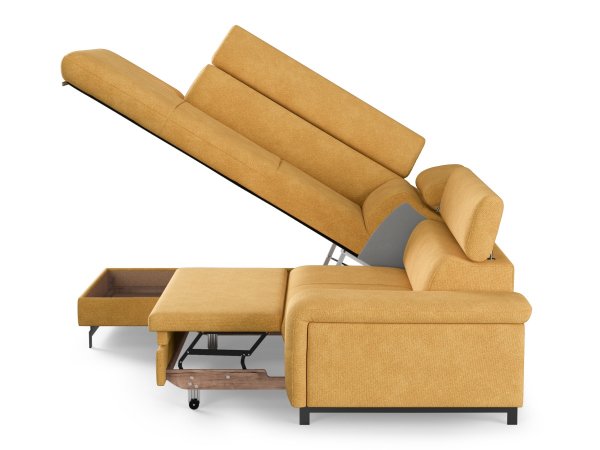 Rohová rozkládací sedací souprava EMMA