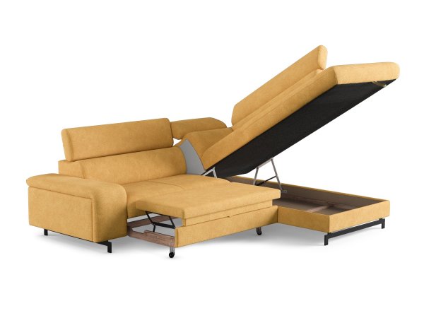 Rohová rozkládací sedací souprava EMMA