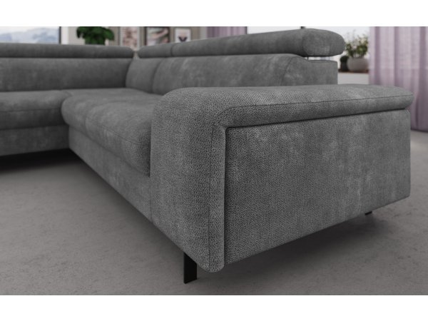 Rohová rozkládací sedací souprava EMMA