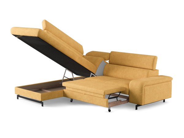 Rohová rozkládací sedací souprava EMMA